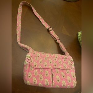 Vintage Vera Bradley bag.  Pink and green with picket print<3 Pre-loved & clean!